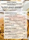 Granny menu prices
